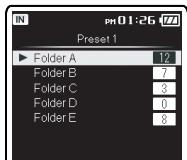OLYMPUS DM-670 - Réglage [Playback File]: - 2