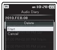 OLYMPUS DM-670 - Modification de l'horaire - 10