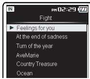 OLYMPUS DM-670 - Lors de la recherche en utilisant la recherche [Artist] - 6