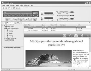 OLYMPUS DM-670 - Comment démarrer le système multimédia DAISY? - 1