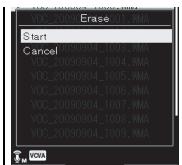 OLYMPUS DM-670 - Effacement d'un dossier - 7