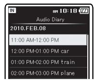 OLYMPUS DM-670 - Modification de l'horaire - 4