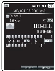 OLYMPUS DM-670 - Appuyez sur la touche REC pour démarrer l'enregistrement. - 2
