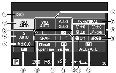 OLYMPUS OM-D E-M5 - Super panneau de contrôle - 1