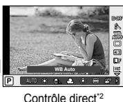 OLYMPUS OM-D E-M5 - Sélection d'un panneau de commande pour la vue de direct - 3