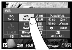 OLYMPUS OM-D E-M5 - Touchez l'élément souhaité - 1