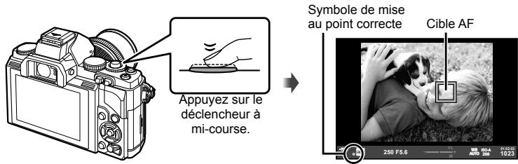 OLYMPUS OM-D E-M5 - Effectuez la mise au point. - 1