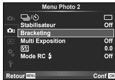 OLYMPUS OM-D E-M5 - Variation des réglages sur une série de photos (bracketing) - 1