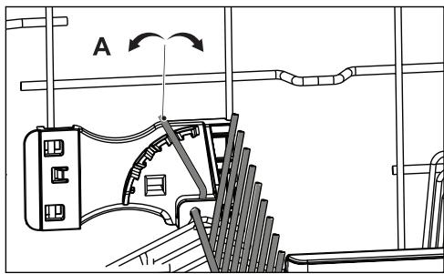 BEKO DFS28020X - Tiges rétractables du panier supérieur - 2