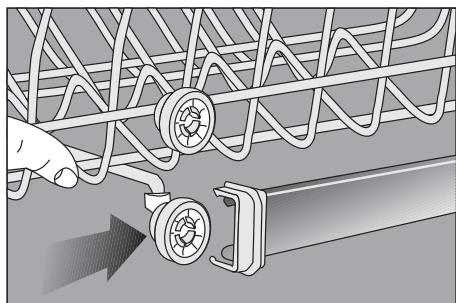 BEKO DFS28020X - Réglage de hauteur du panier vide - 3