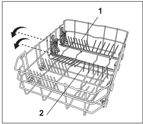 BEKO DFS28020X - Tiges du panier inférieur rétractables (2 pieces) - 2