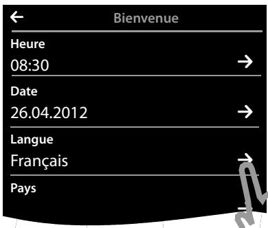 GIGASET SL910 - Réglage de la base et du combiné – Assistant de configuration - 6
