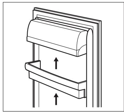 ELECTROLUX ERF4111DOW - Posicionamento das prateleiras da porta - 1