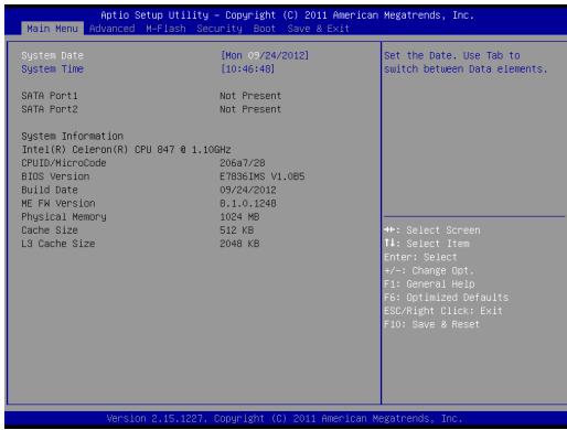 MSI C847IS-P33 - The Menu Bar - 1