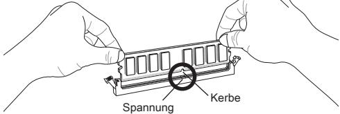 MSI C847IS-P33 - Vorgehensweise beim Einbau von Speicher Modulen - 2