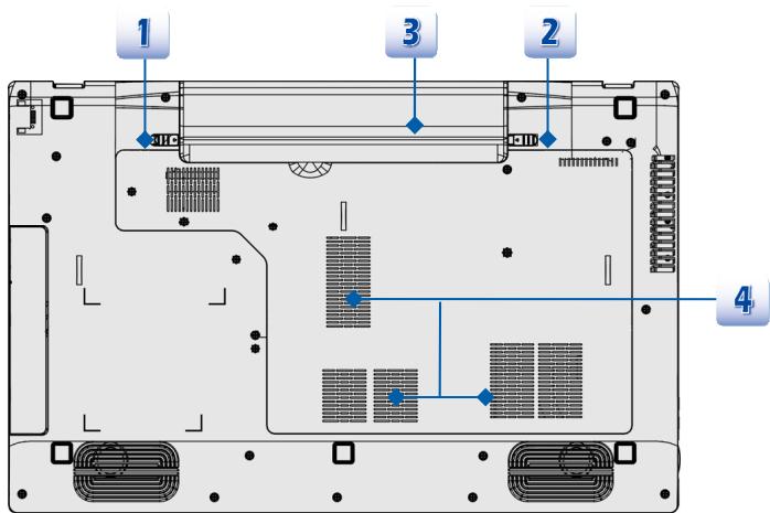 MSI GT60 0NC-459XFR - Vuede dessous - 1