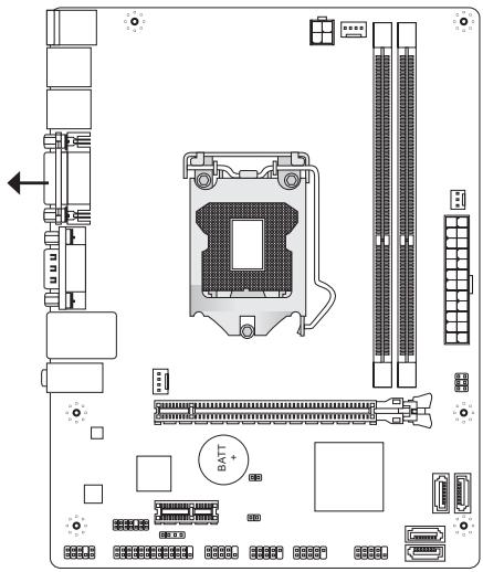 MSI H61M-P20 - SCREW HOLES - 1