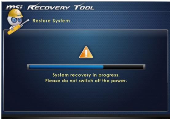 MSI WIND TOP AE2051-054FR - > Restauration du système - 4