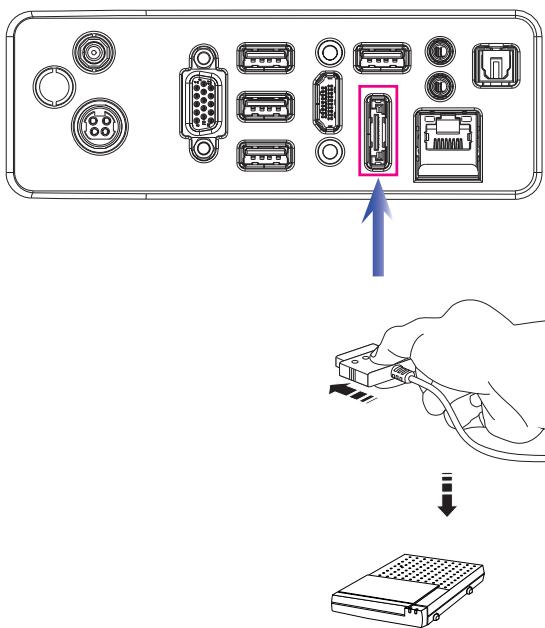 MSI WIND TOP AE2410-201FR - Connexion du lecteur de disque dur externe SATA (en m) - 1