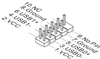 MSI Z87-G65 GAMING - JUSB1~2: USB 2.0 Expansion Connectors - 2