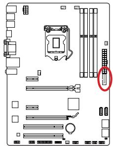 MSI Z87M-G43 - JUSB3:Pa3bempacuipenra USB 3.0 - 1