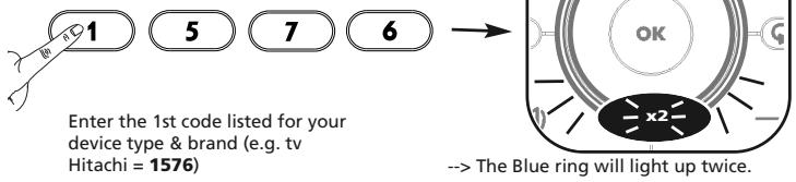 ONE FOR ALL URC 7962 - Direct Code Set Up - 4