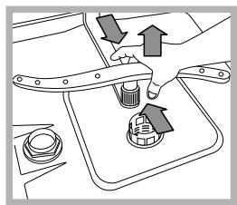 HOTPOINT-ARISTON LDF 12314 - Limpiar los rociadores - 2