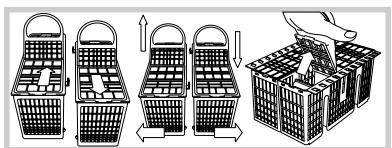 HOTPOINT-ARISTON LDF 12314 - Cutlery basket - 1