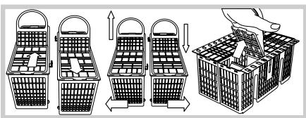 HOTPOINT-ARISTON LDF 12314 - Panier à couverts - 1