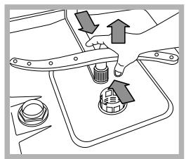 HOTPOINT-ARISTON LDF 12314 - Limpar os braços aspersores - 2