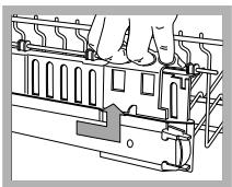 HOTPOINT-ARISTON LDF 12314 - Adjusting the height of the upper rack - 2