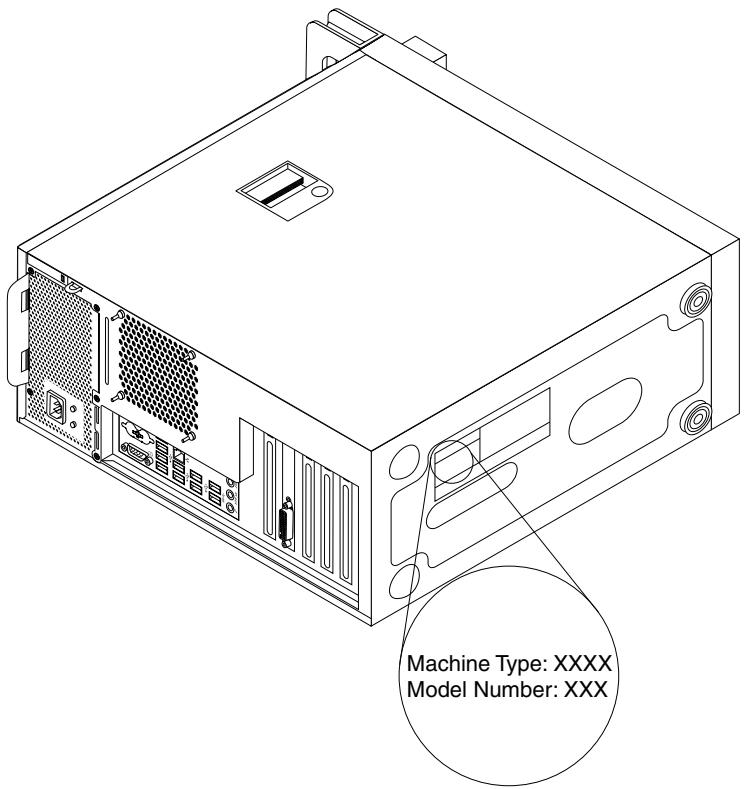 LENOVO THINKSTATION S30 (SV736FR) - Etiquette d'indication du type et modele de machine - 1