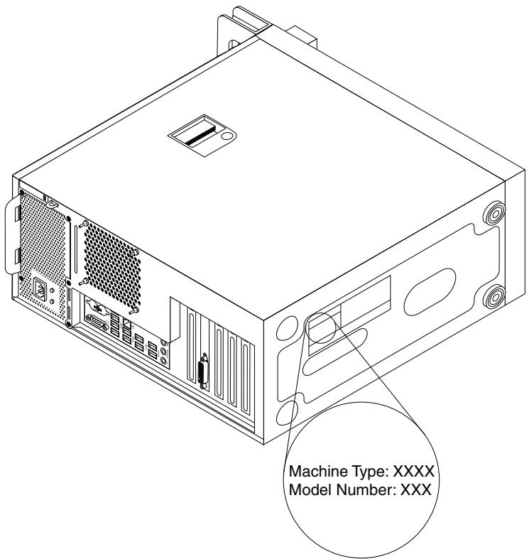 LENOVO THINKSTATION S30 (SV742FR) - Etiquette d'indication du type et modele de machine - 1