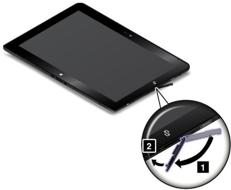 LENOVO THINKPAD 10 (20C10024FR) - Installation et retrait de la carte micro SIM - 3