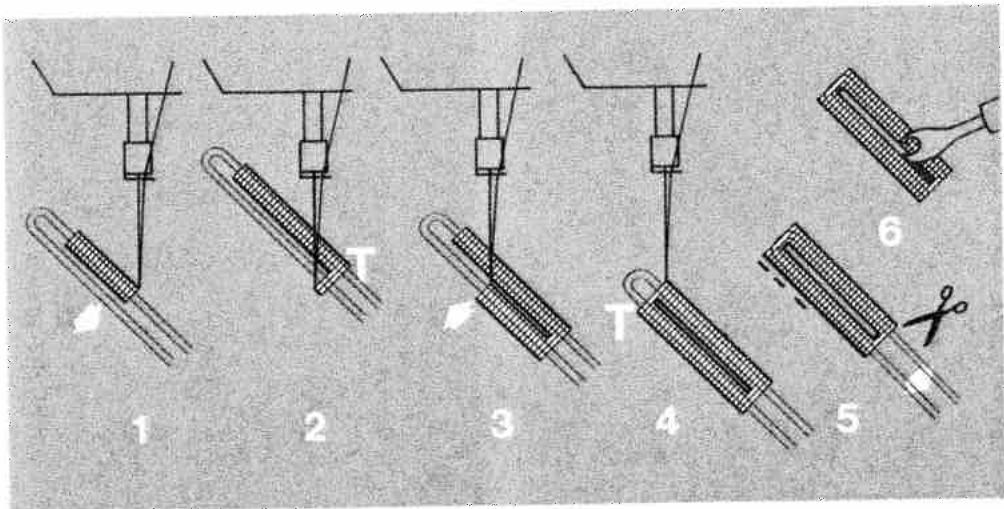 PFAFF 1222E - Sewing buttonholes - 4