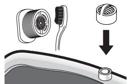 DAEWOO DWC-LDC1422S - Nettoyage du filtré d'arrivée d'eau - 3