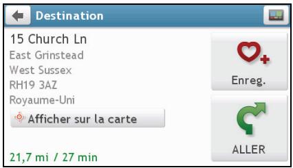 MIO MOOV M610 - Comment faire pour enregistrer un lieu en tant que Mon lieu ou Chez moi? - 1