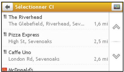 MIO MOOV M610 - Comment rechercher un CI à l'aide de PRÉS D'ICI? - 4