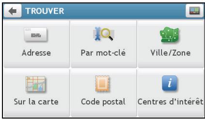 MIO MOOV M610 - Comment naviguer sur les écrans des menus? - 1