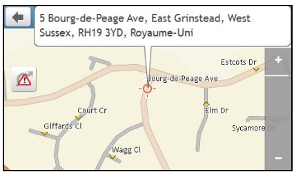 MIO MOOV M610 - Comment prévisualiser la destination sur la carte ? - 2