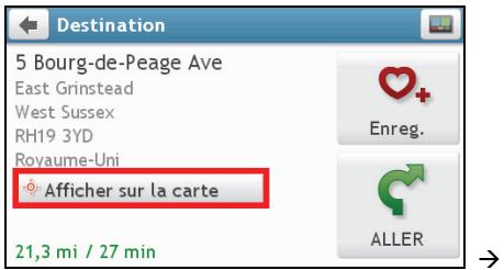 MIO MOOV M610 - Comment prévisualiser la destination sur la carte ? - 1