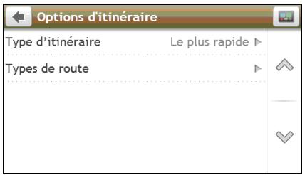 MIO MOOV M610 - Options d'itinéraire - 1