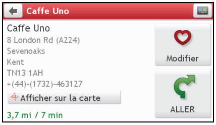 MIO MOOV M610 - Comment naviguer vers un lieu que j'ai enregistré ? - 2
