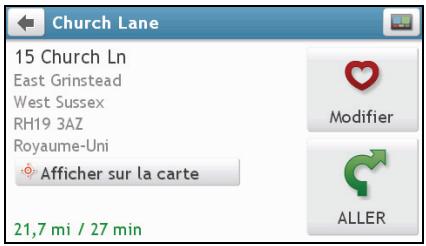 MIO MOOV M610 - Comment faire pour enregistrer un lieu en tant que Mon lieu ou Chez moi? - 2