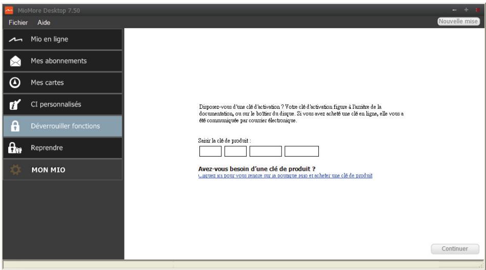 MIO MOOV M610 - Déverrouiller fonctions - 1