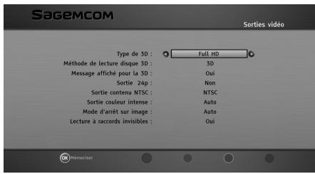 SAGEMCOM BPRSI88-250 HD - Sorties video - 1