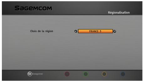 SAGEMCOM DSI89 HD TNTSAT - Régionalisation - 1
