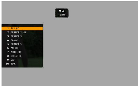 SAGEMCOM DSI89 HD TNTSAT - Choisir une chaîne de télévision - 1
