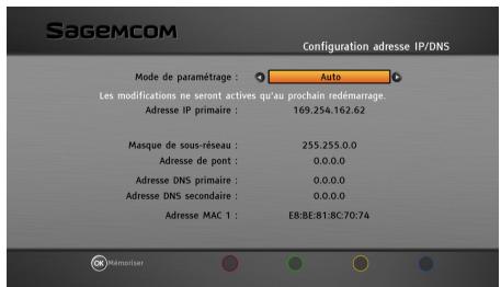 SAGEMCOM DSI89 HD TNTSAT - Configuration automatique - 1