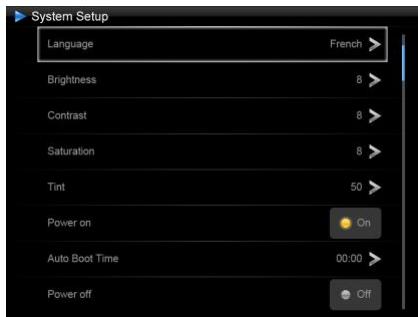 TELEFUNKEN DPF 10934 - - Aktivierung/Deaktivierung des Helligkeitssensors - 1